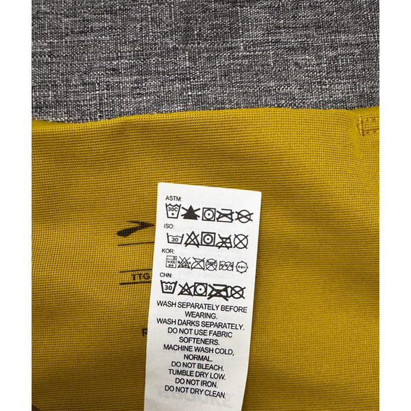 Brooks Womens Method 7/8 Tight Leggings Activewear Golden Hour Yellow Sz 2XL - Picture 8 of 9